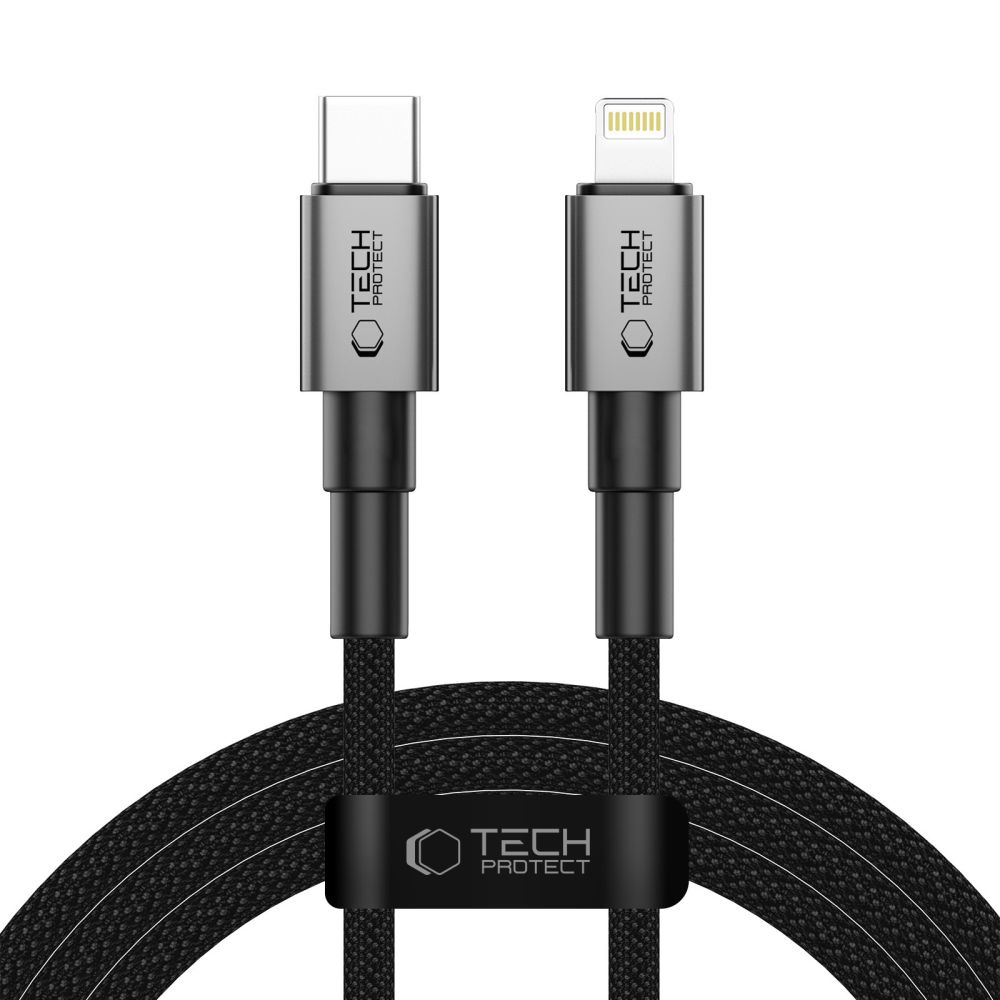 Tech-Protect Ultraboost DNA USB-C / Lightning PD27W/3A kaabel 200 cm - hall