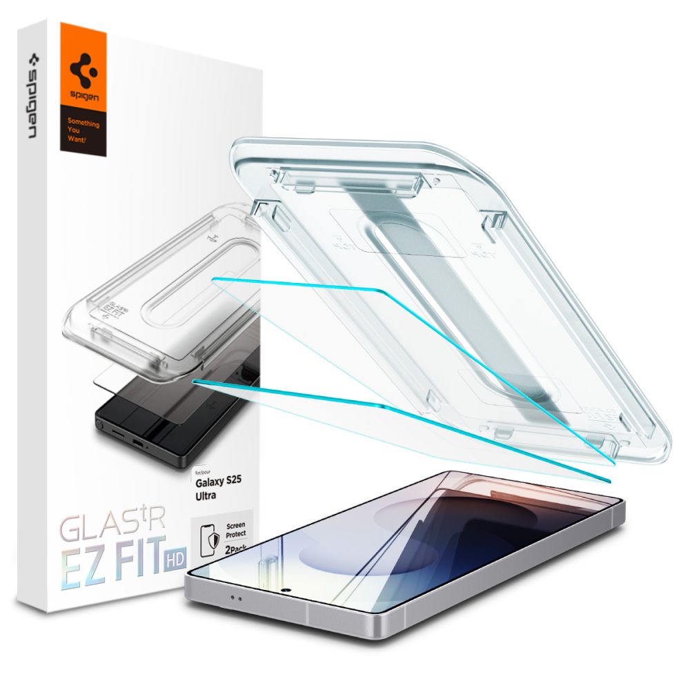 Spigen Glas.tR EZ Fit karastatud klaaskaitse Samsung Galaxy S25 Ultra (2 tk)