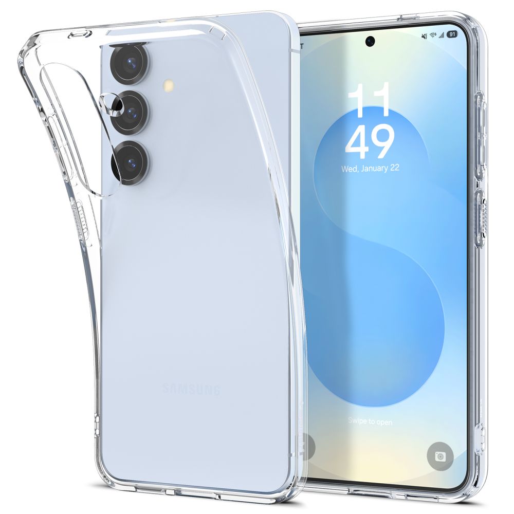 Spigen Liquid Crystal Ümbris jaoks Samsung Galaxy S25 - läbipaistev