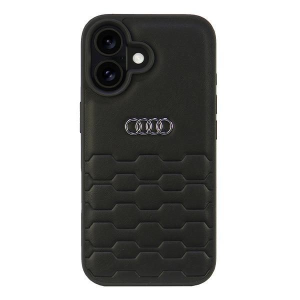 Audi Synthetic Leather iPhone 16 6.1" must/must hardcase AU-TPUPCIP16-GT/D2-BK