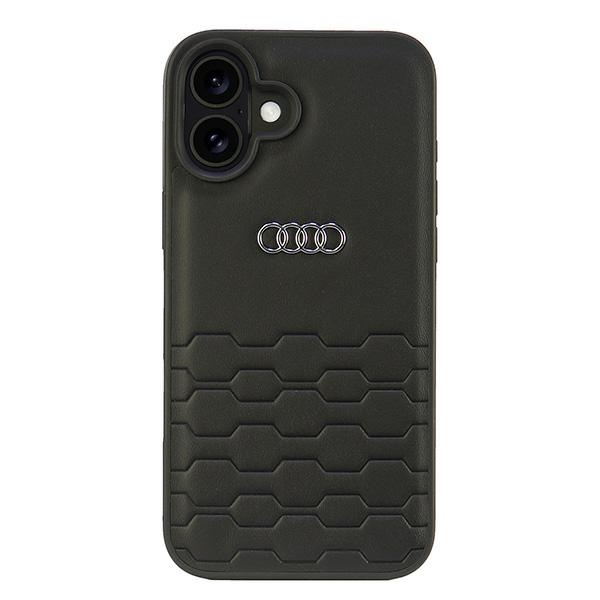 Audi Synthetic Leather iPhone 16 Plus 6.7" must/must hardcase AU-TPUPCIP16M-GT/D2-BK