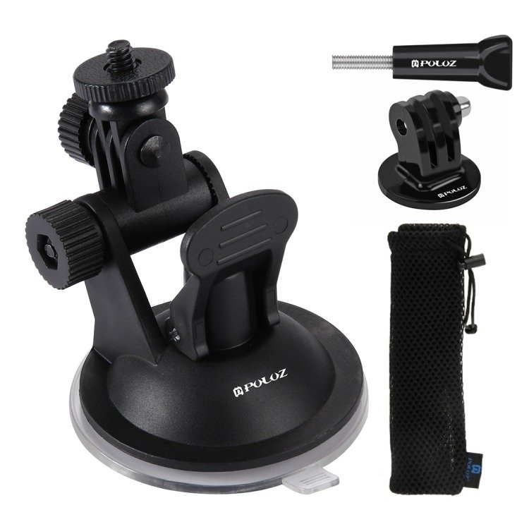 Puluz car windshield mount jaoks sports cameras (including Osmo Action 5 Pro, Insta360 X5)