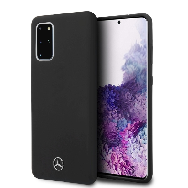 Mercedes Silicone Line Ümbris jaoks Samsung Galaxy S20+ - must