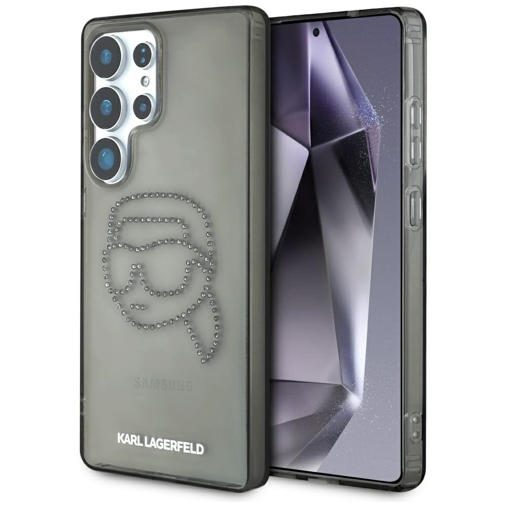 Ümbris Karl Lagerfeld Rhinestones Karl Head Logo Samsung Galaxy S25 Ultra must