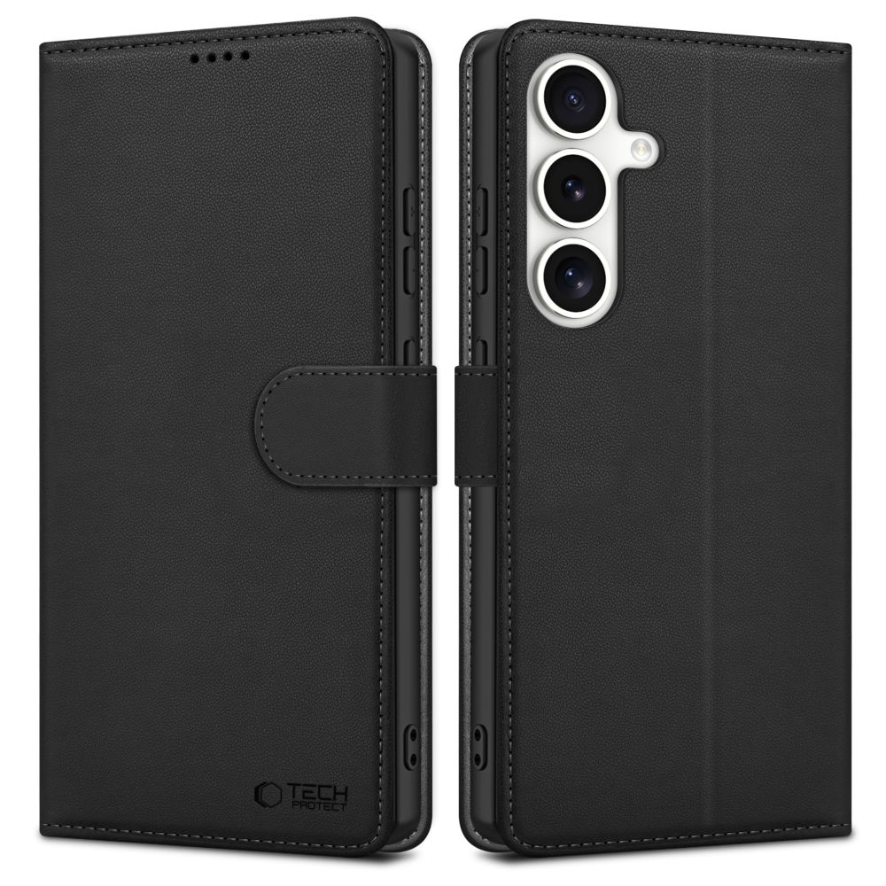 Tech-Protect Wallet Ümbris jaoks Samsung Galaxy S25 - must
