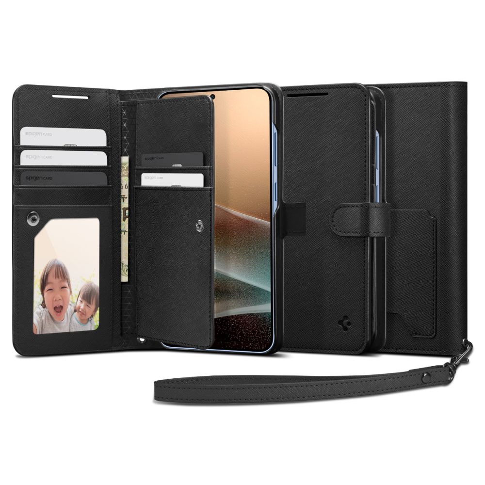 Spigen Wallet "S" Ümbris jaoks Samsung Galaxy S25+ - must