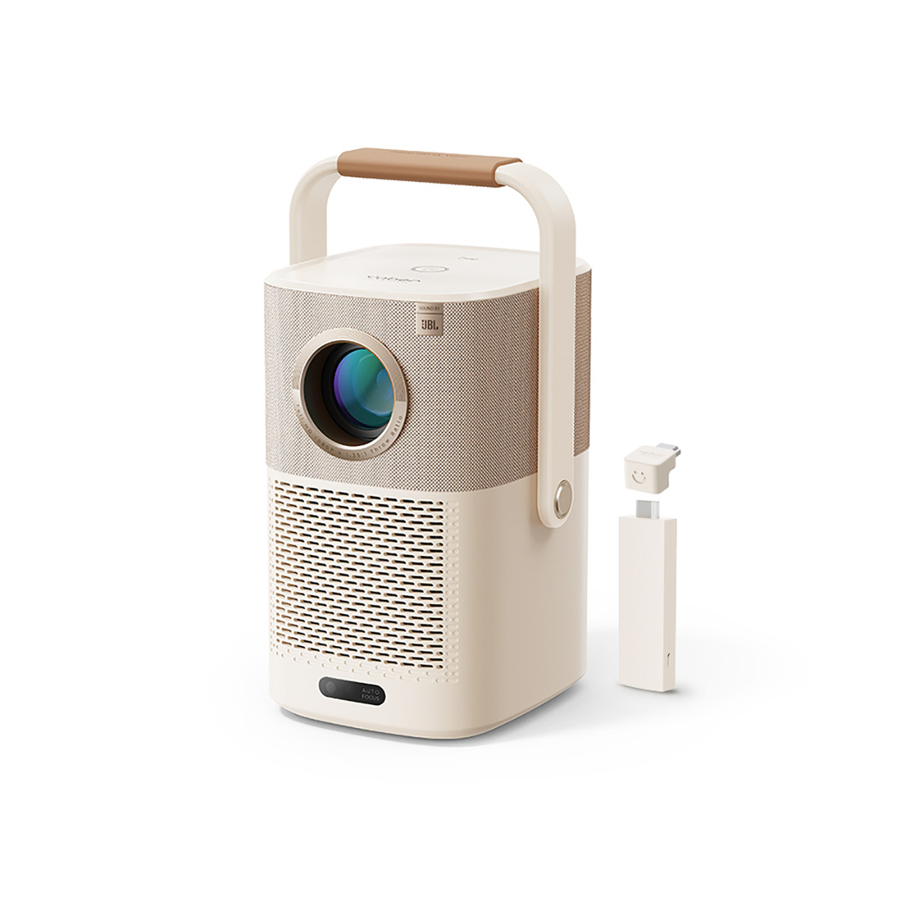 Yaber T2 Plus LCD FullHD 1080p multimeediaprojektor koos JBL kõlaritega - beež