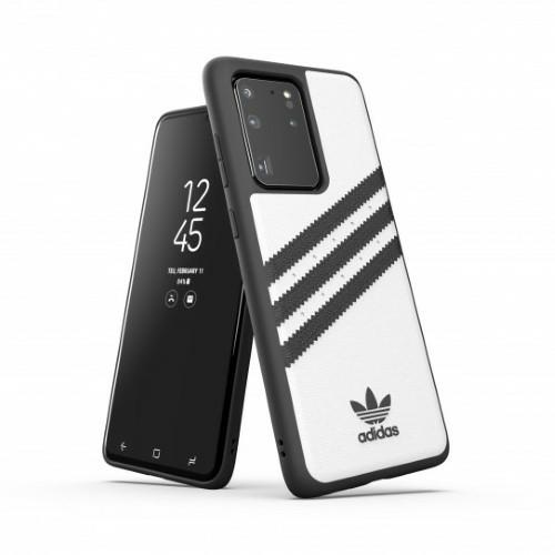 Adidas OR Moudled Ümbris PU jaoks Samsung Galaxy S20 Ultra - valge and must