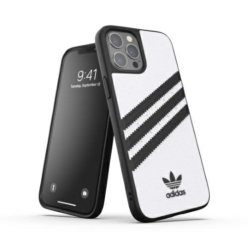 Adidas OR Moulded Ümbris PU jaoks iPhone 12 Pro Max - valge/must