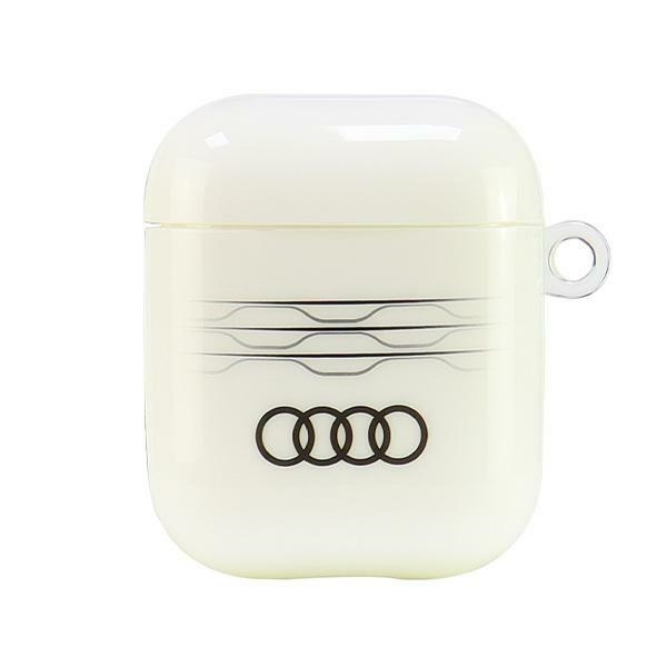 Audi IML Geometric Pattern Ümbris jaoks AirPods 1 / 2 - valge