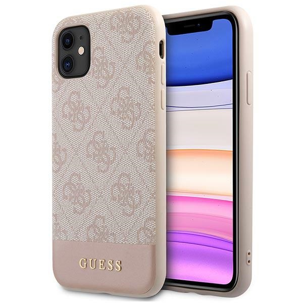 Guess 4G Stripe Collection Ümbris jaoks iPhone 11 / Xr 6.1" - roosa