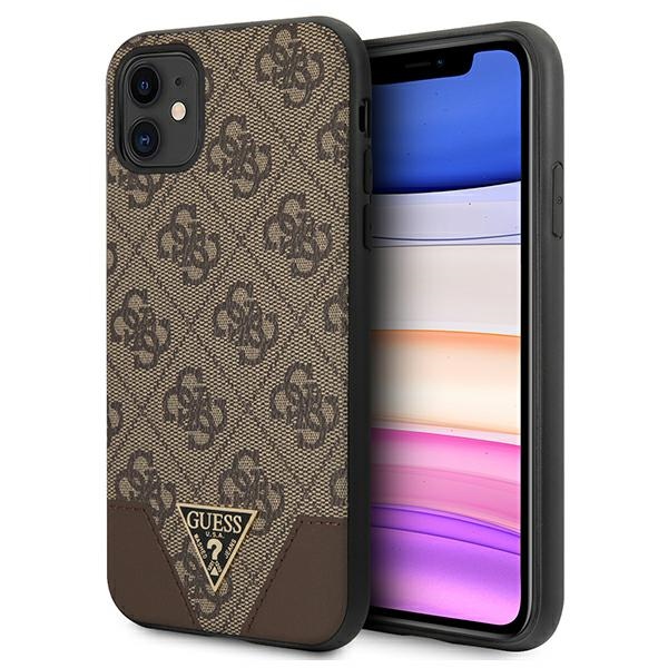 Guess 4G Triangle Collection ümbris jaoks iPhone 11 6.1" / Xr 6.1" - brown