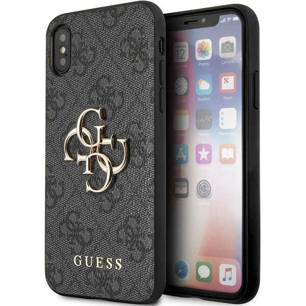 Guess 4G Big Metal Logo iPhone X/XS Ümbris - hall