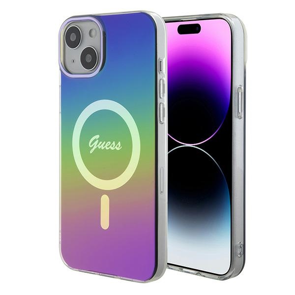 Guess IML Iridescent MagSafe ümbris jaoks iPhone 15 Plus / 14 Plus 6.7" - multicolor
