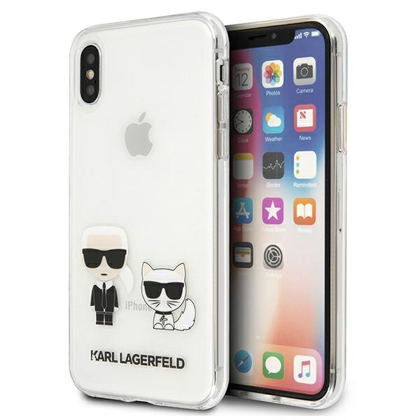 Karl Lagerfeld Karl & Choupette iPhone Xs Max Ümbris - läbipaistev