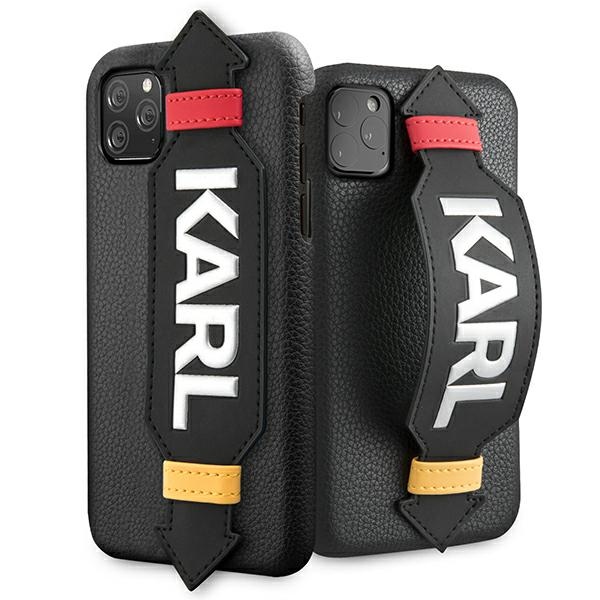 Karl Lagerfeld Strap Ümbris jaoks iPhone 11 Pro 5.8" - must