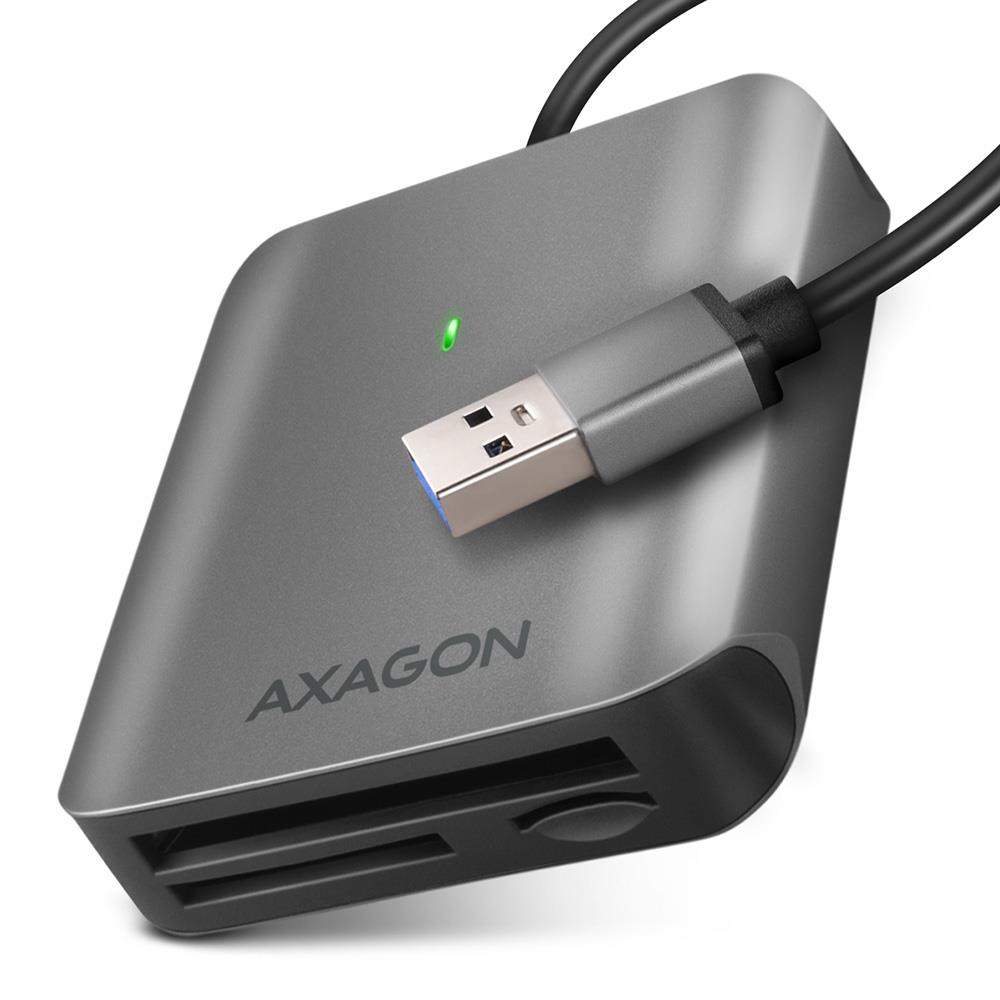 USB3.2 mälukaardilugeja 3 pesaga SD MicroSD CF CRE-S3 Axagon