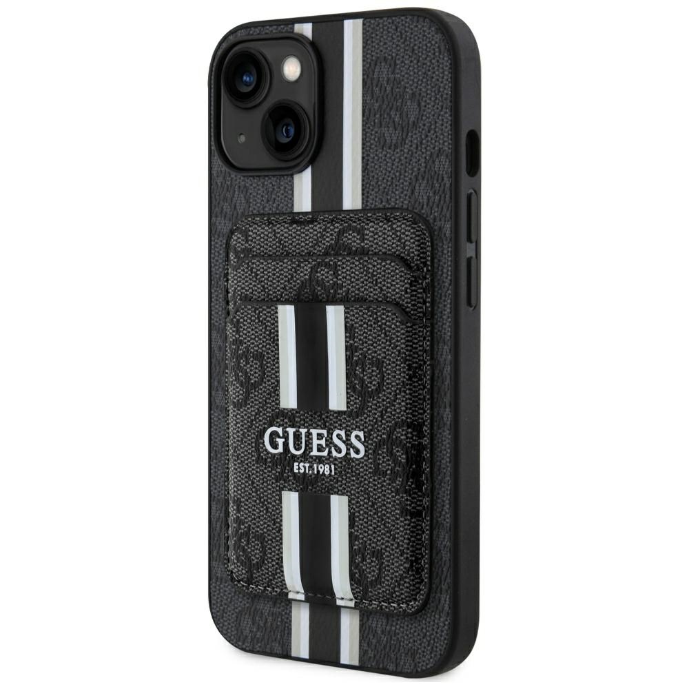 Guess 4G Stripes ümbris with Magsafe wallet jaoks iPhone 15 must