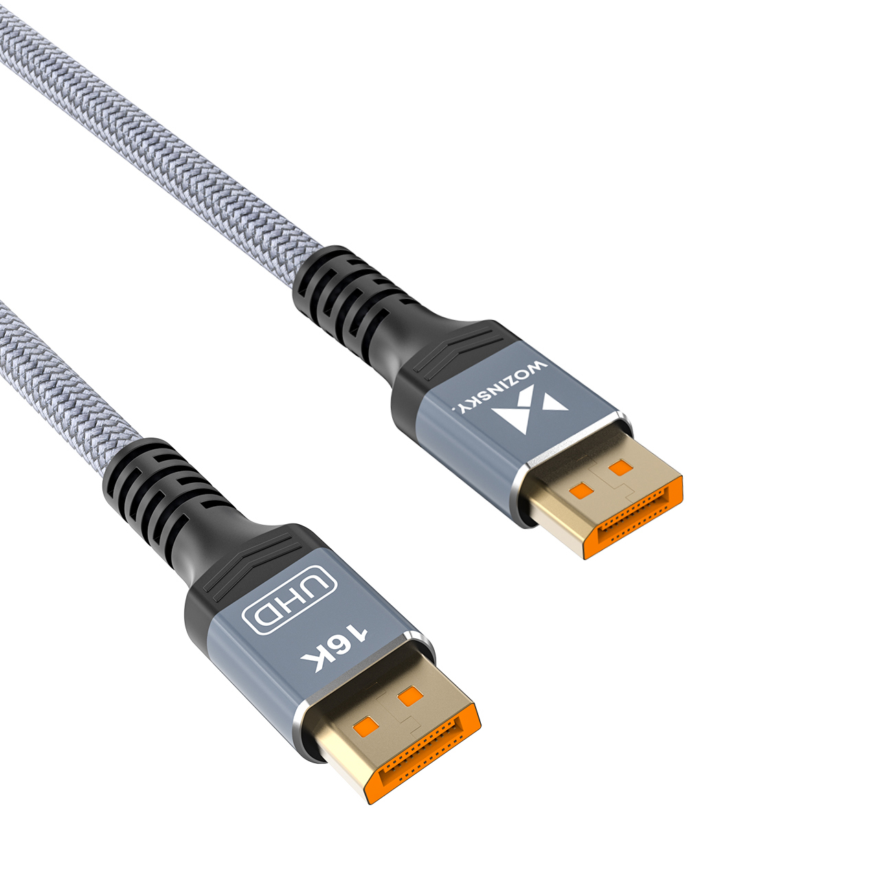 Wozinsky WPS-16AYL2S DisplayPort 2.1 80Gb/s 16K@60Hz 8K@120Hz 4K@240Hz HDR HDCP DSC kaabel - must