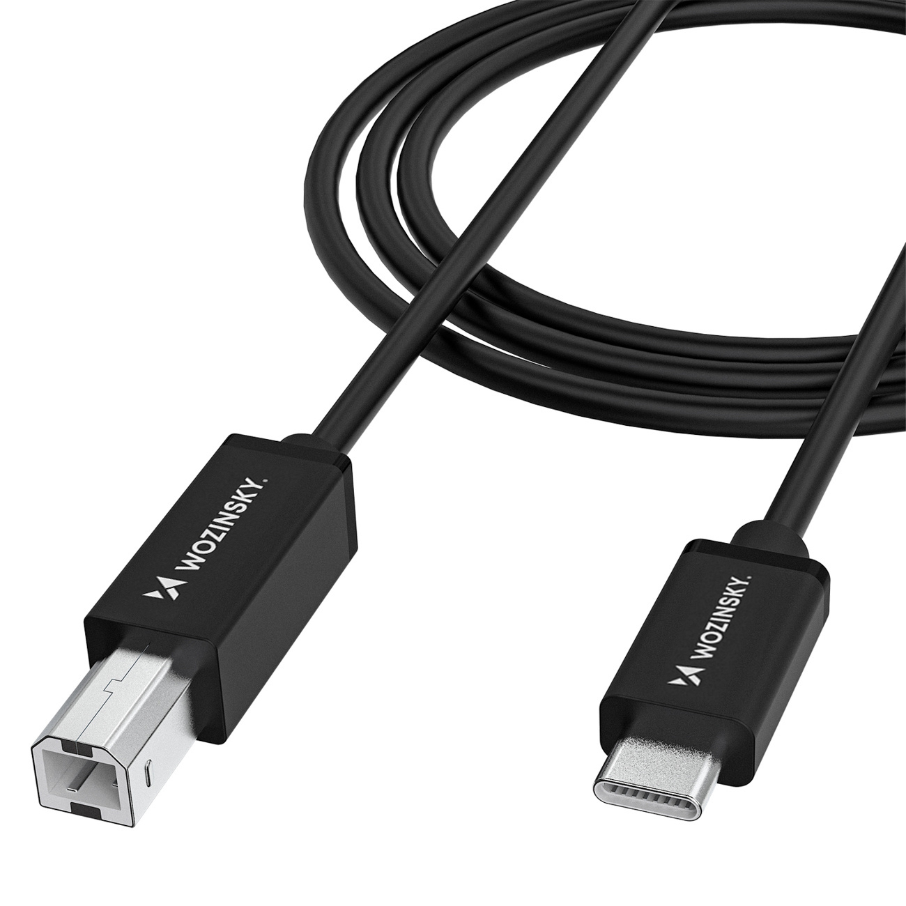 Wozinsky WKDDY1S USB-B - USB-C Kaabel 1m - must