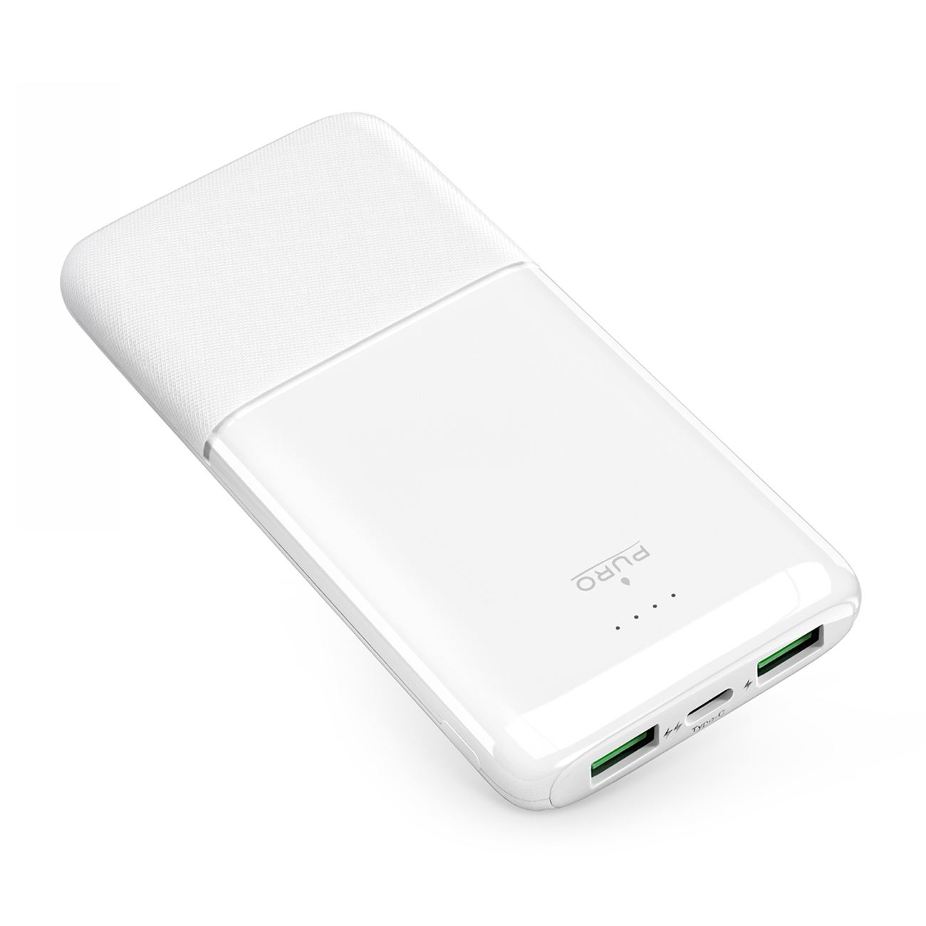Powerbank Puro DAILY 10 PLUS 10000mAh 2x USBA / 1x USB-C 22.5W - valge