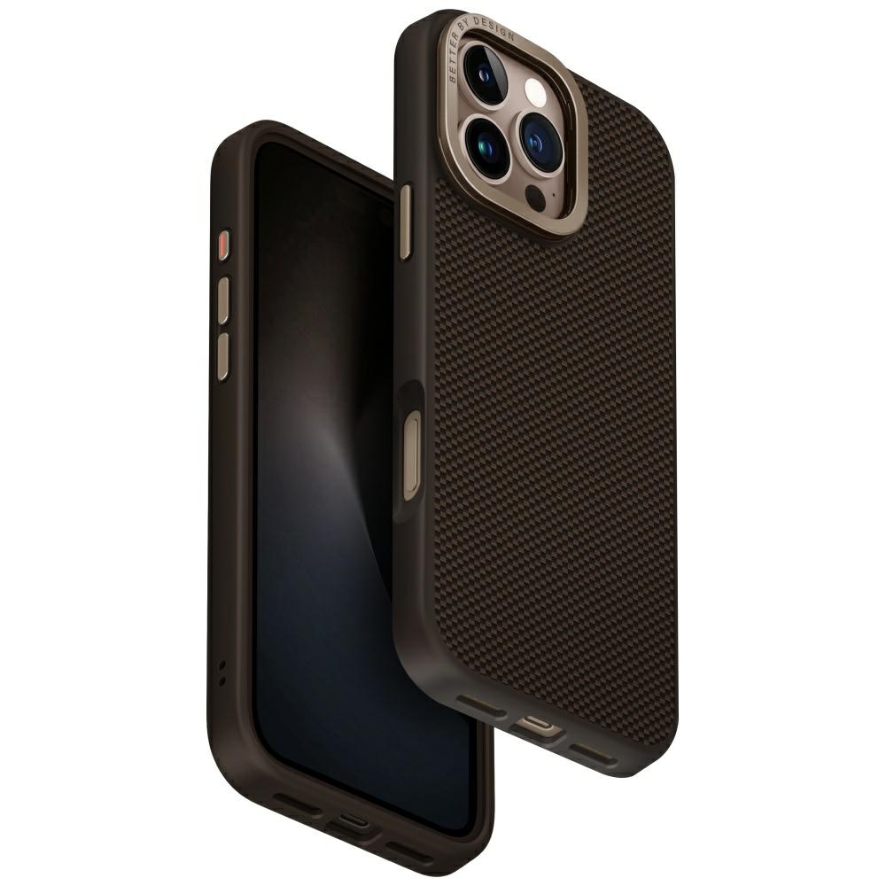 Uniq Keva Max Magclick Charging Camera Stand Ümbris jaoks iPhone 16 Pro Max - Brown