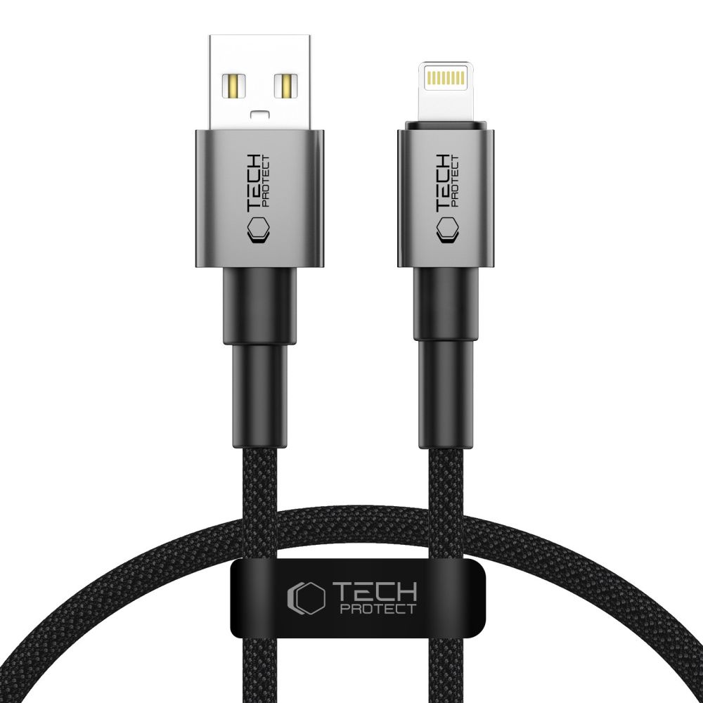 Tech-Protect Ultraboost DNA USB-A / Lightning kaabel 12W/2.4A 25 cm - hall