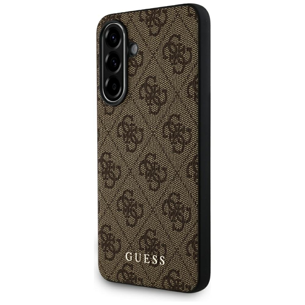 Guess 4G Metal Kuldne Logo Ümbris jaoks Samsung Galaxy A36 - Brown
