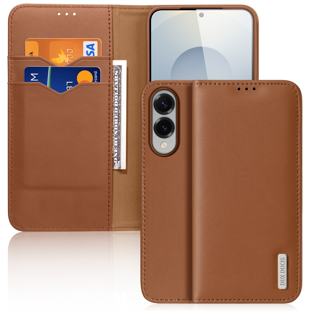 Ümbris Dux Ducis Hivo jaoks Samsung S937 S25 Edge brown