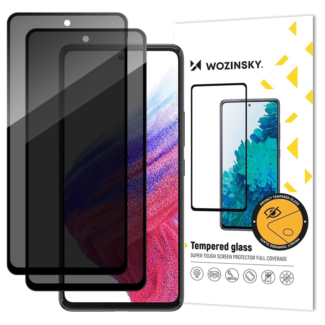 Приватное закалённое стекло Wozinsky Privacy Glass для Xiaomi Redmi Note 14S, 2 шт.