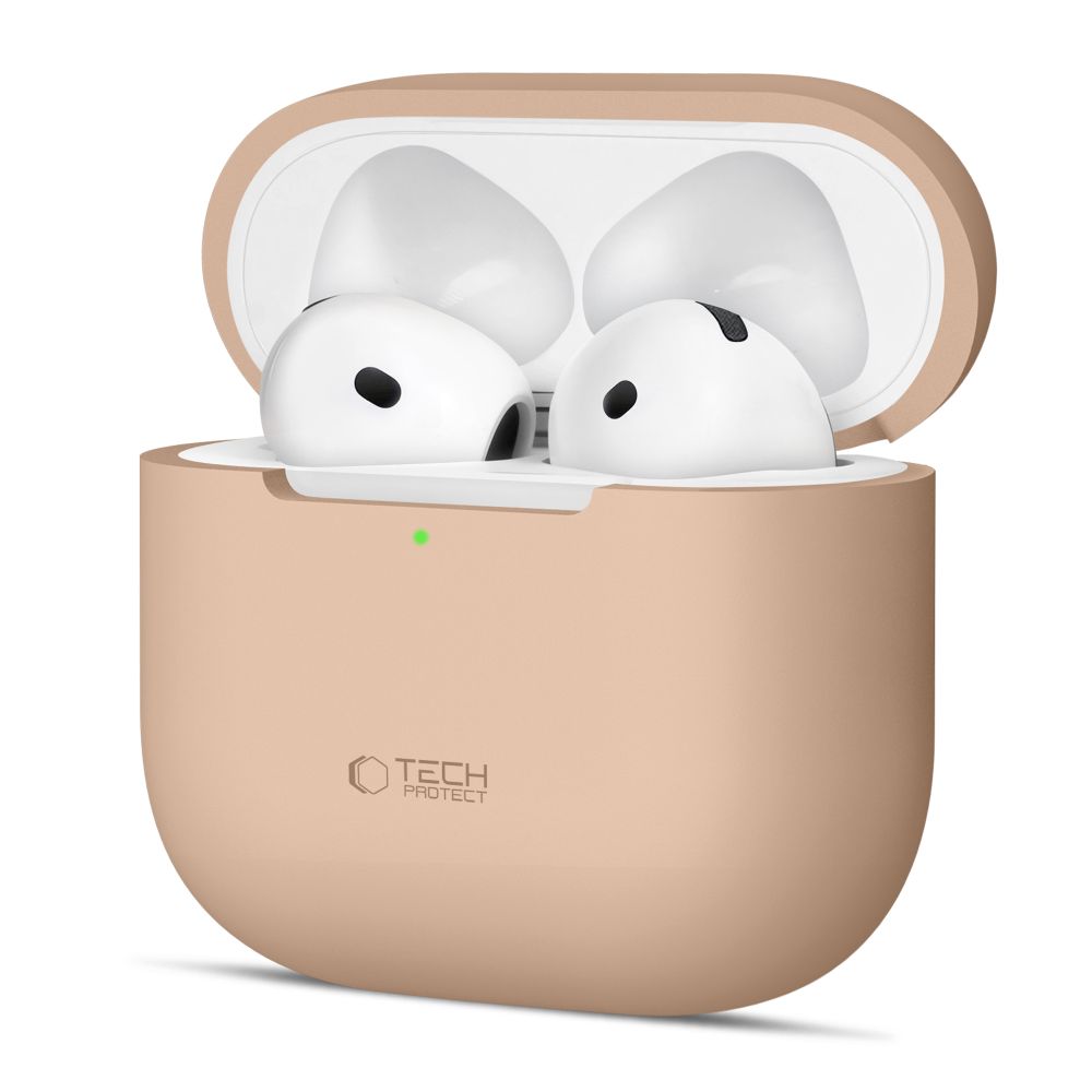 Tech-Protect Silicone Ümbris jaoks Apple AirPods 4 - Beige