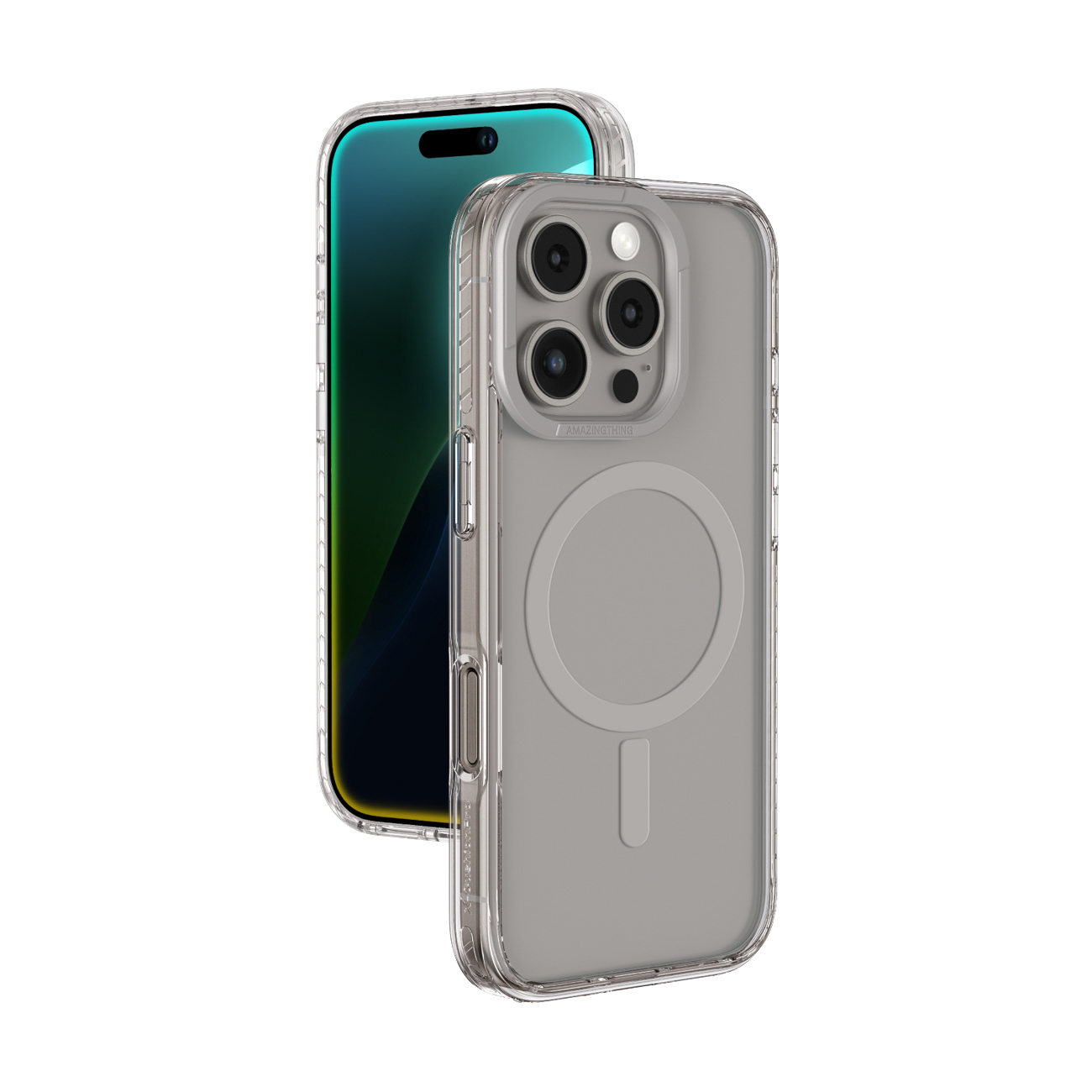 AmazingThing Titan Pro Mag Ümbris with Magnetic Ring jaoks iPhone 16 Pro Max - Hall