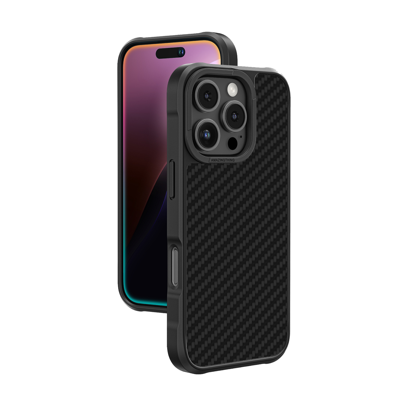 AmazingThing Titan Max Ümbris with 1500D Aramid Fibers jaoks iPhone 16 Pro Max - Must