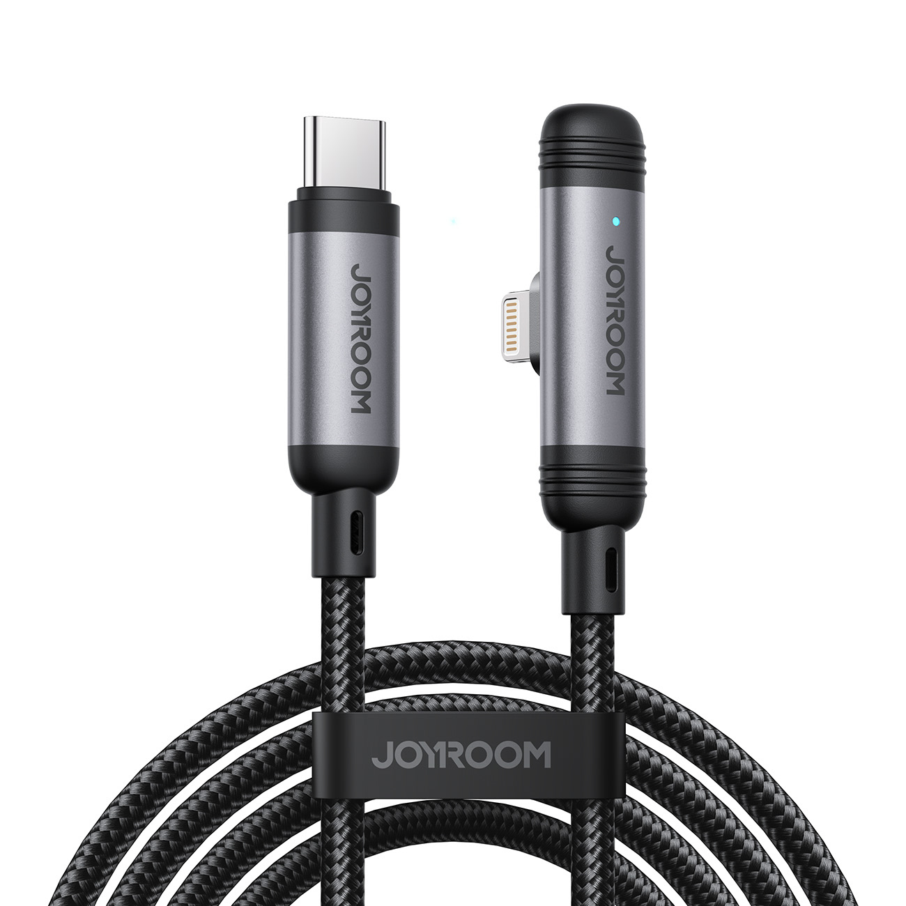 Joyroom S-A56 EnjoyX Series 90° USB-C - Lightning kaabel 30W 1.2m - must