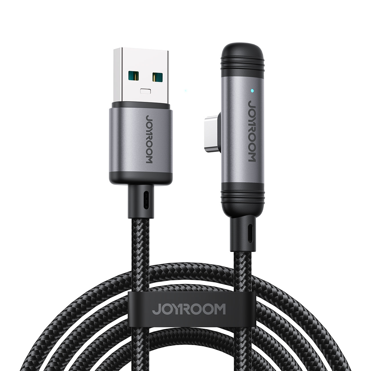 Joyroom S-A56 EnjoyX Series 90° USB-A - USB-C 3A kaabel 1.2m - must