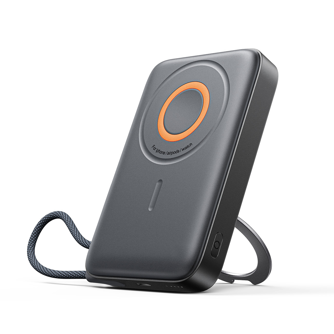 Joyroom JR-PBM02 Powerbank 22.5W 10000mAh 3in1 magnetiline induktiivne ühilduv MagSafe sisseehitatud kaabliga - must