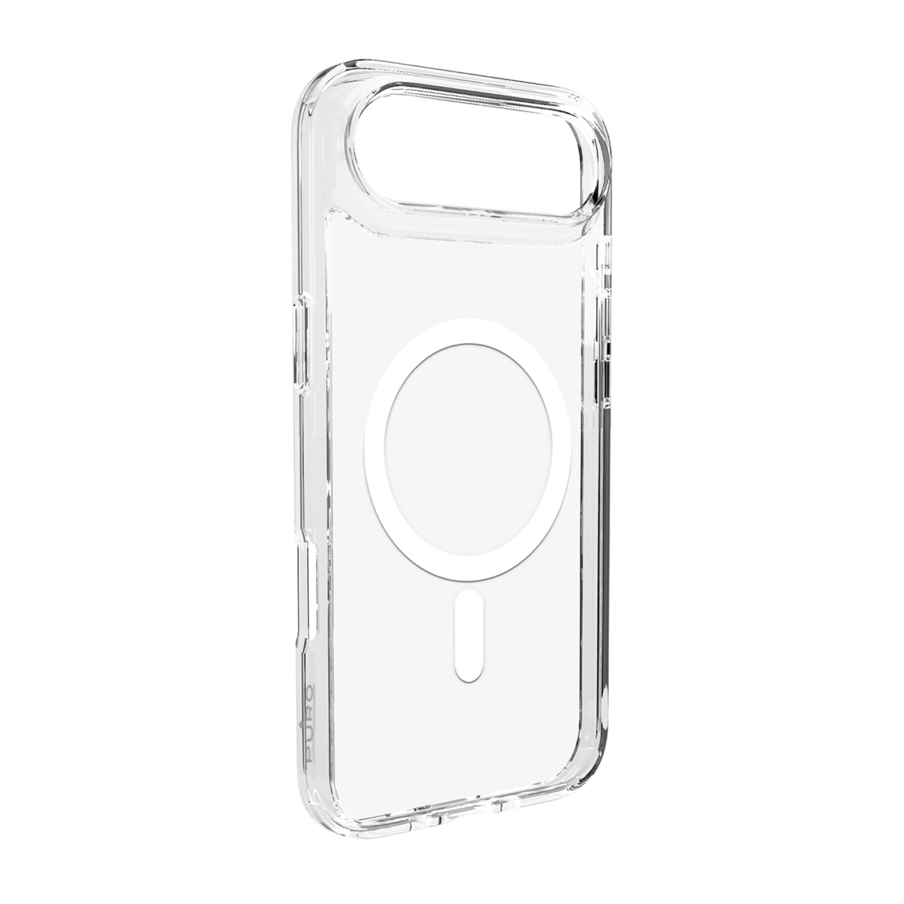 Puro Lite Mag TPU+PC Ümbris Compatible with MagSafe jaoks iPhone 17 Air - Läbipaistev with Valge Ring