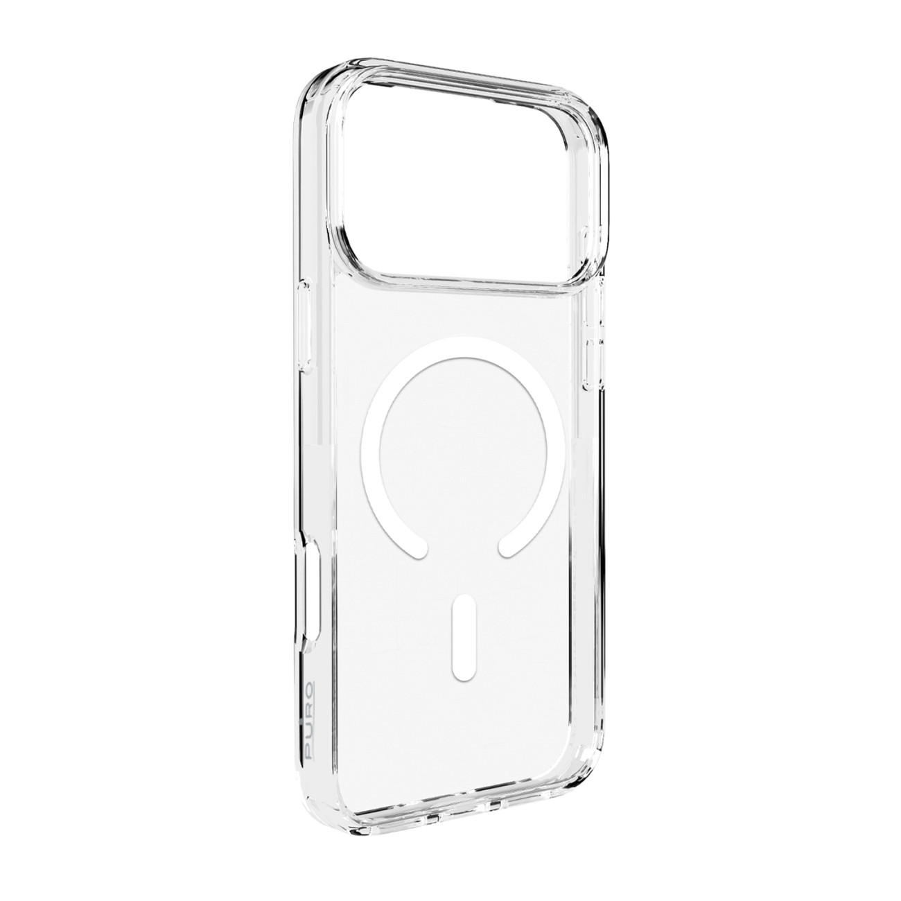 Puro Lite Mag TPU+PC Ümbris Compatible with MagSafe jaoks iPhone 17 Pro Max - Läbipaistev with Valge Ring