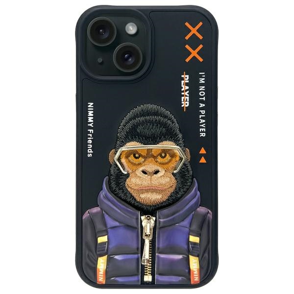 NIMMY ümbris COOL&CUTE 2.0 Monkey jaoks IPHONE 15 must