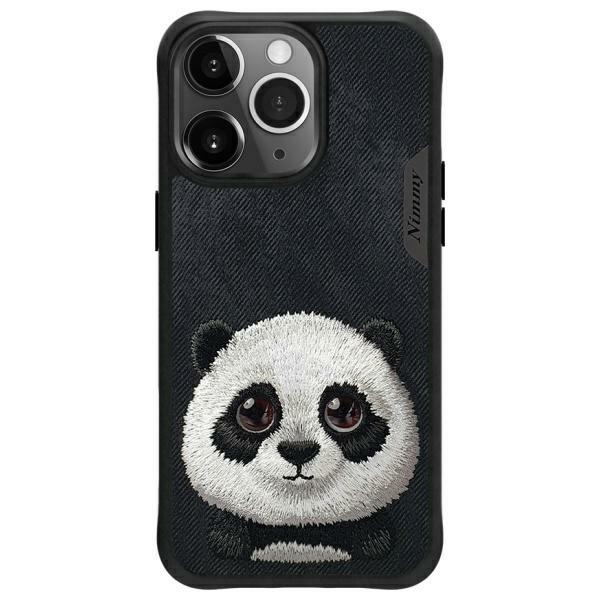 Nimmy Big Eyed Pet 2.0 Panda ümbris jaoks iPhone 15 Pro - must