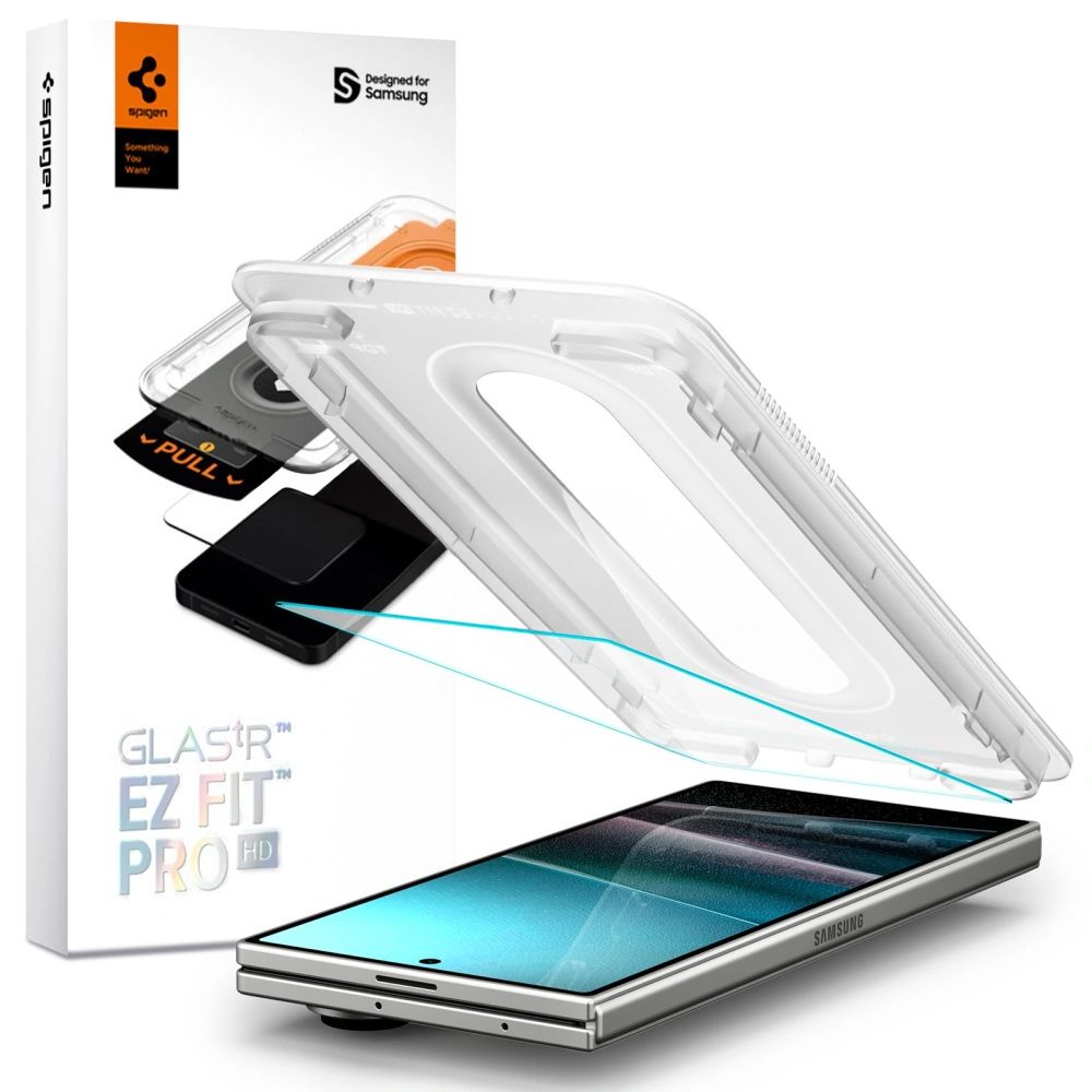 Spigen Glas.TR EZ Fit Pro HD Karastatud klaas jaoks Samsung Galaxy Z Fold 7 - Läbipaistev