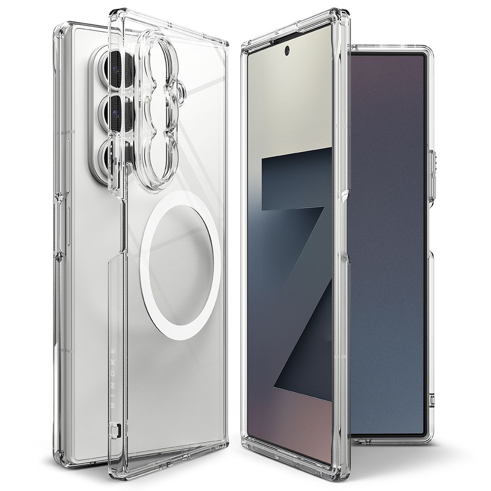 Ringke Fusion Magnetic MagSafe Ümbris jaoks Samsung Galaxy Z Fold 7 - Clear