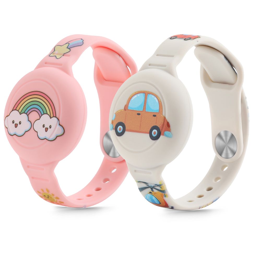 Tech-Protect Smooth 2-pack Ümbris jaoks Apple AirTag 1/2 jaoks Kids - Multicolor