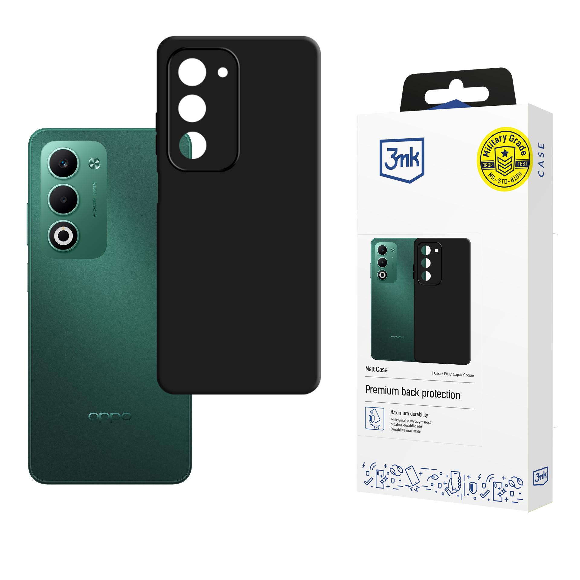 3mk Matt Case for Oppo A5 5G - Black
