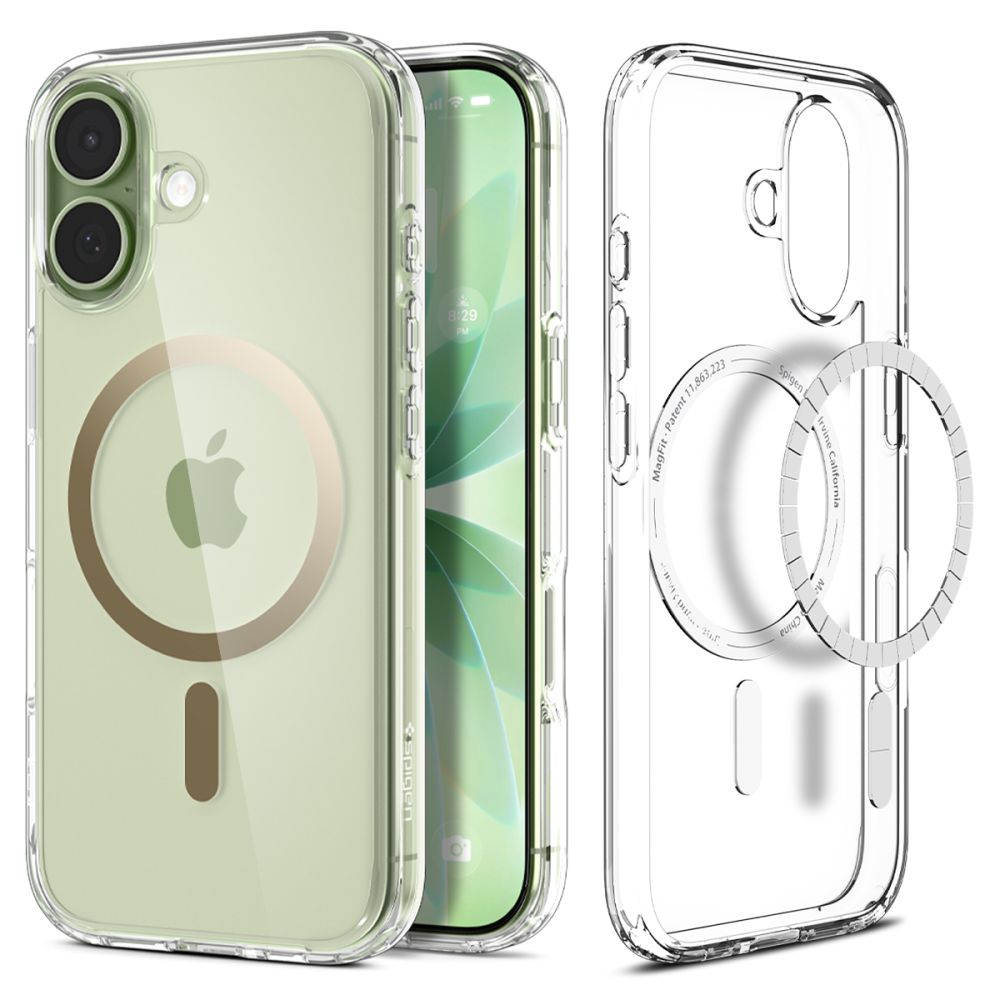 SPIGEN ümbris ULTRA HYBRID MAG compatible with MagSafe jaoks IPHONE 17 clear kuldne