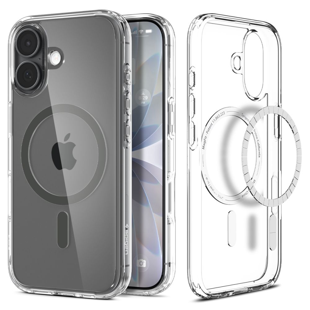 SPIGEN ümbris ULTRA HYBRID MAG compatible with MagSafe jaoks IPHONE 17 clear graphite