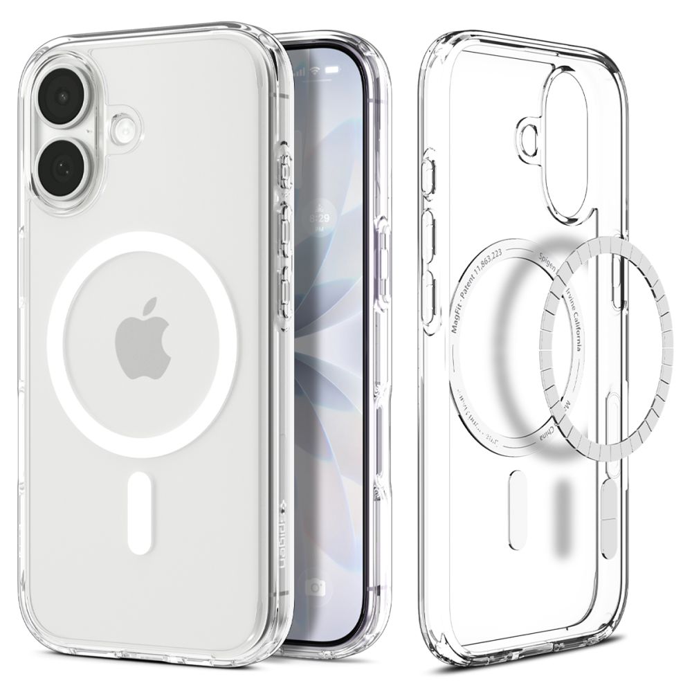 SPIGEN ümbris ULTRA HYBRID MAG compatible with MagSafe jaoks IPHONE 17 clear valge