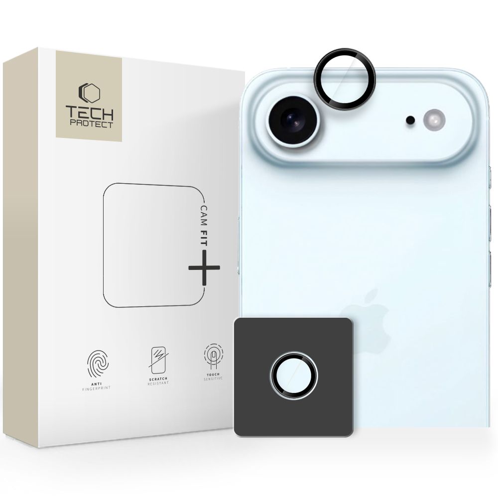 Tech-Protect Camring Fit+ Camera Cover jaoks iPhone 17 Air - Must