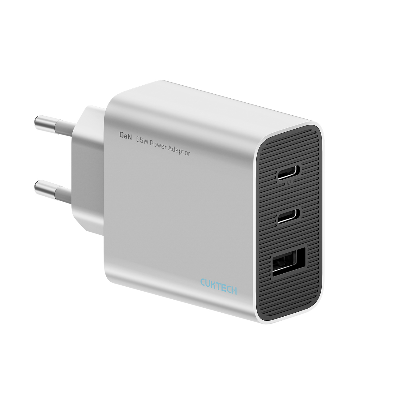 Cuktech 65W GaN 2xUSB-C 1xUSB-A Wall Laadija - Hall