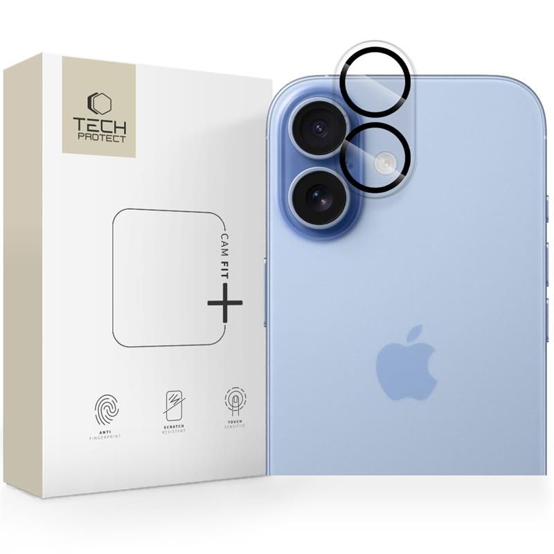 Karastatud klaas jaoks camera Tech-Protect Cam Fit+ Apple iPhone 17 clear